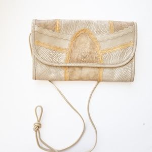 Carlos Falchi Snakeskin and Leather Patchwork Vintage Handbag